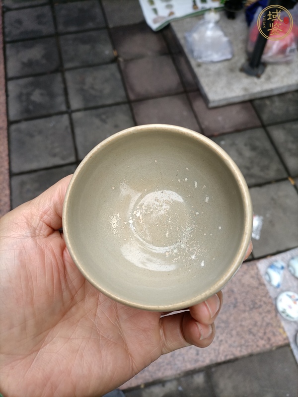 古玩陶瓷青釉茶碗真品鑒賞圖