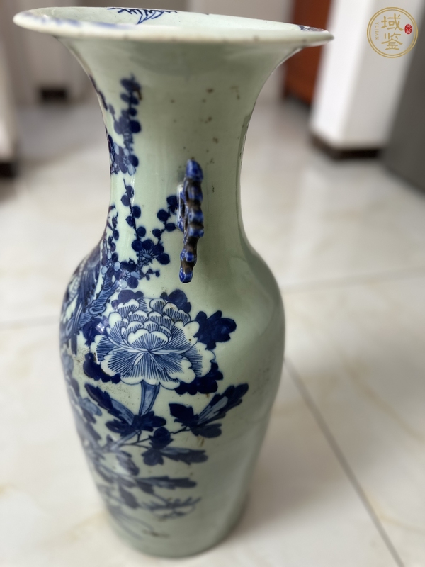 古玩陶瓷花鳥紋青花瓶真品鑒賞圖