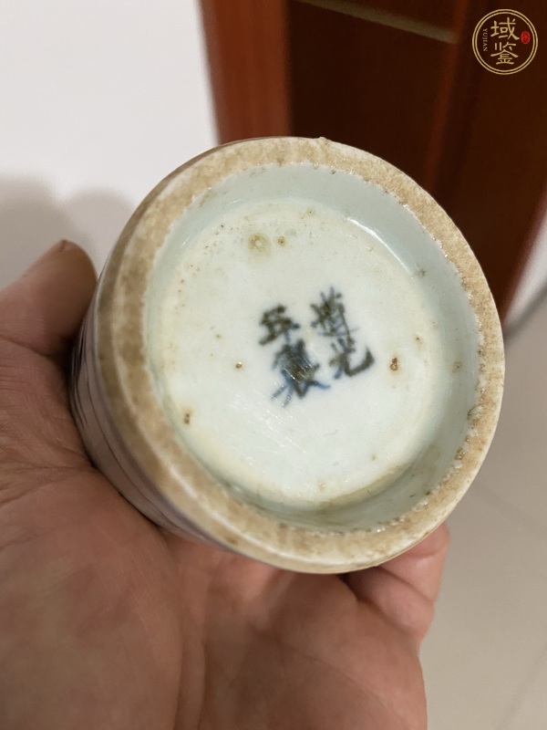 古玩陶瓷青花水盂真品鑒賞圖