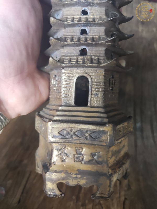 古玩銅器銅塔真品鑒賞圖