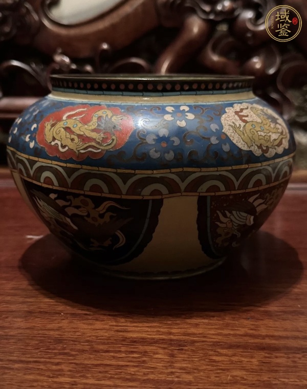 古玩銅器銅胎景泰藍(lán)罐真品鑒賞圖