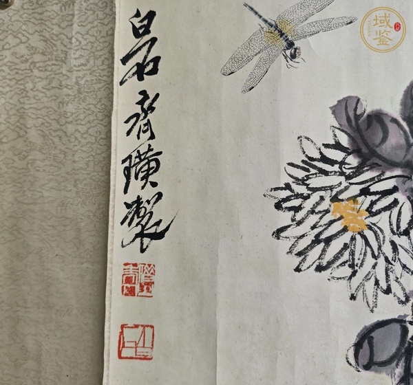 古玩字畫齊白石花卉草蟲真品鑒賞圖