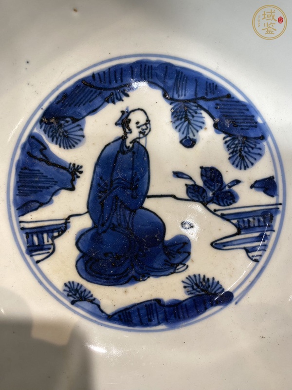 古玩陶瓷八仙圖青花碗真品鑒賞圖