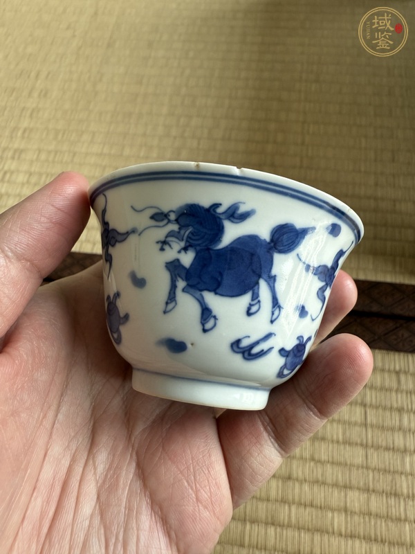 古玩陶瓷青花杯真品鑒賞圖