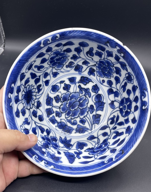 古玩陶瓷康熙·青花花卉紋碗拍賣,當前價格4300元
