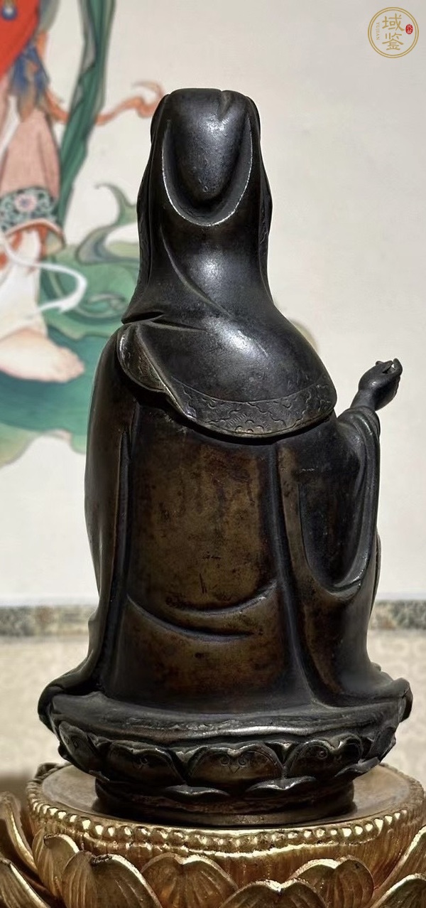 古玩銅器觀音真品鑒賞圖