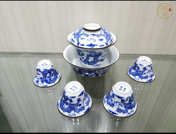 古玩陶瓷清晚茶具一組真品鑒賞圖