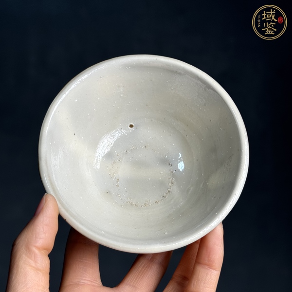 古玩陶瓷磁州窯白釉茶碗真品鑒賞圖