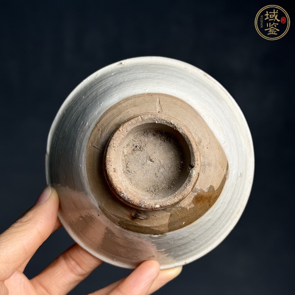 古玩陶瓷磁州窯白釉茶碗真品鑒賞圖