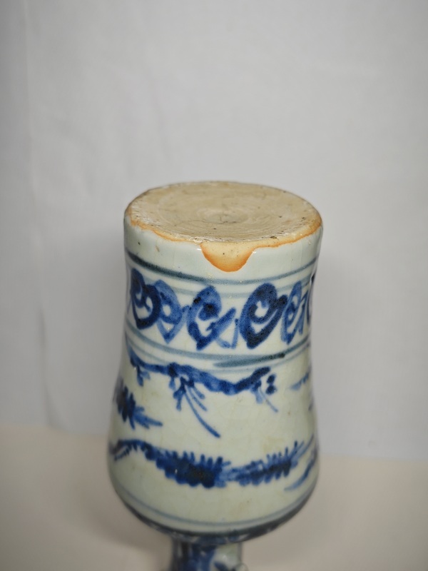古玩陶瓷明空白期青花歲寒三友出戟尊拍賣,當前價格12345元
