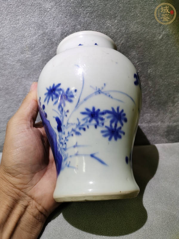 古玩陶瓷青花花鳥紋罐真品鑒賞圖