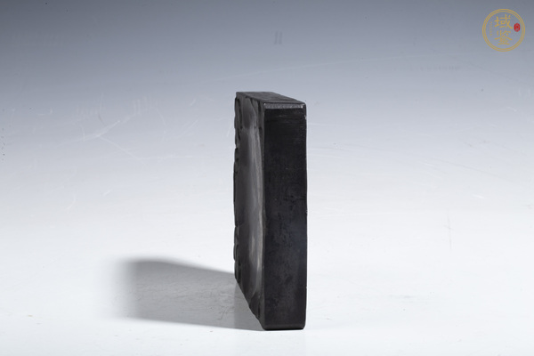 古玩陶瓷清晚·蓮池紋歙硯真品鑒賞圖