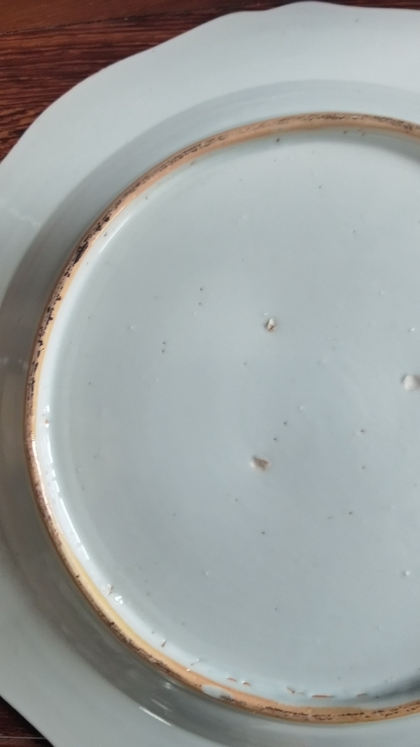 古玩陶瓷清代乾隆粉彩花卉紋花口盤拍賣,當前價格9800元
