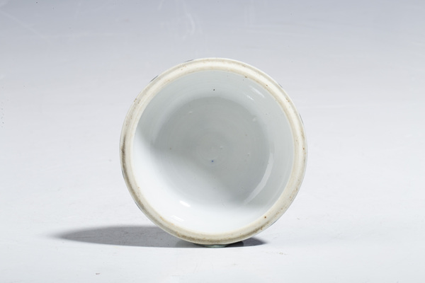 古玩陶瓷晚清·青花花鳥紋印泥盒拍賣,當前價格2500元