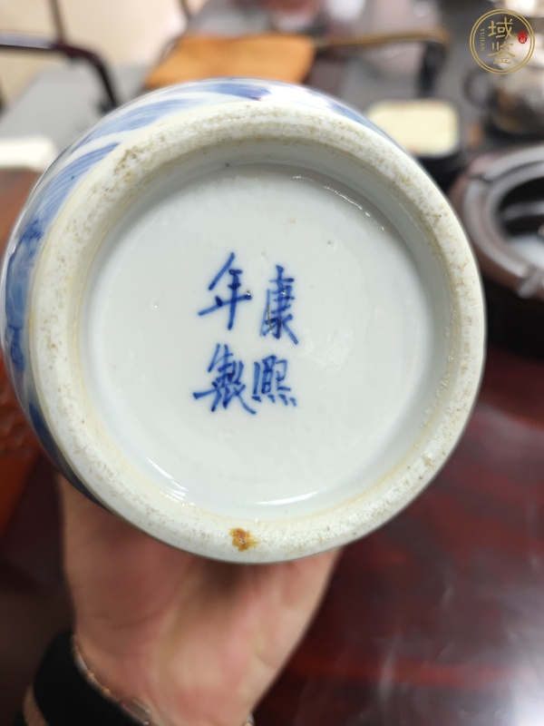 古玩陶瓷龍紋青花棒槌瓶真品鑒賞圖