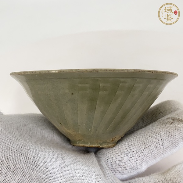 古玩陶瓷北宋耀州窯團(tuán)菊盞真品鑒賞圖