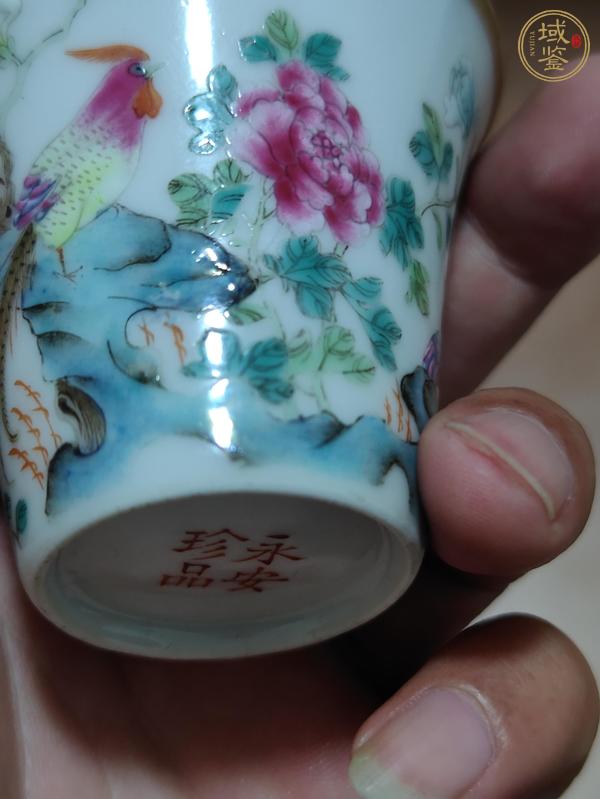 古玩陶瓷粉彩花鳥(niǎo)杯真品鑒賞圖