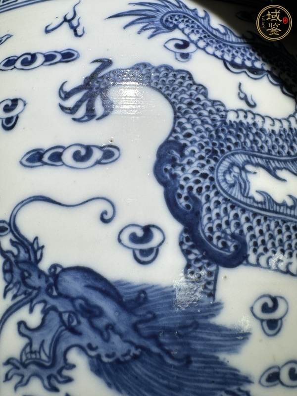 古玩陶瓷青花龍紋缸真品鑒賞圖