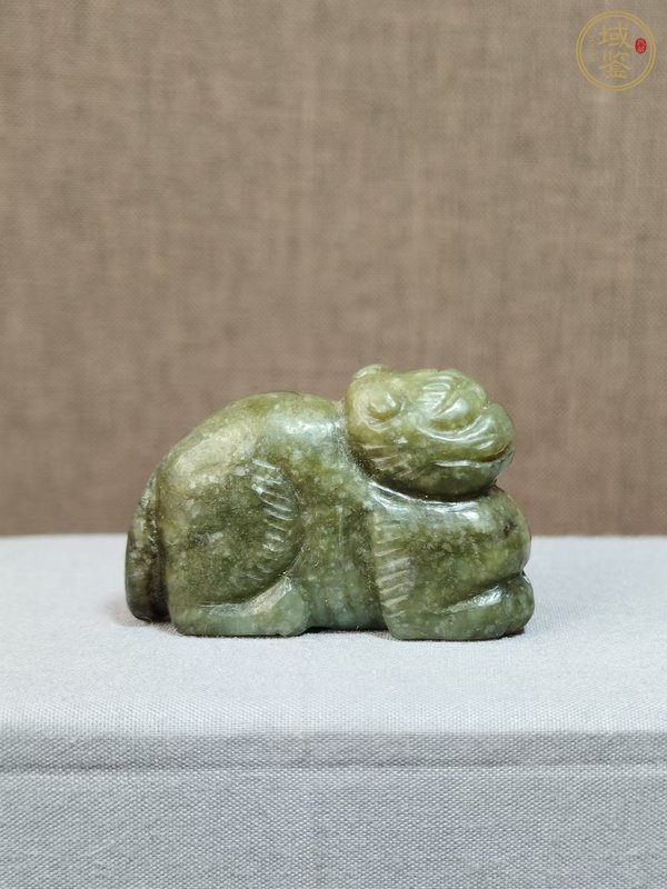 古玩玉器晚清小獸真品鑒賞圖