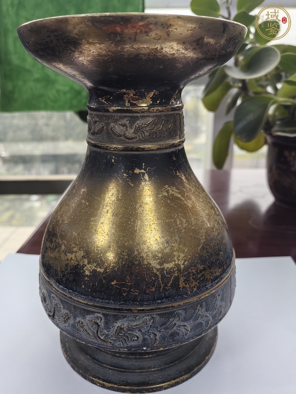 古玩銅器銅瓶真品鑒賞圖