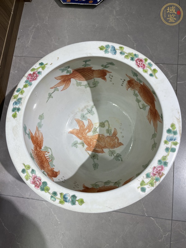 古玩陶瓷粉彩缸真品鑒賞圖