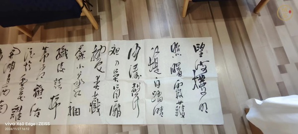 古玩字畫杭州春望行書真品鑒賞圖