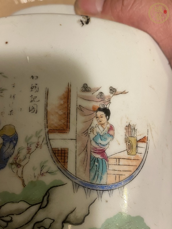 古玩陶瓷人物紋壺真品鑒賞圖