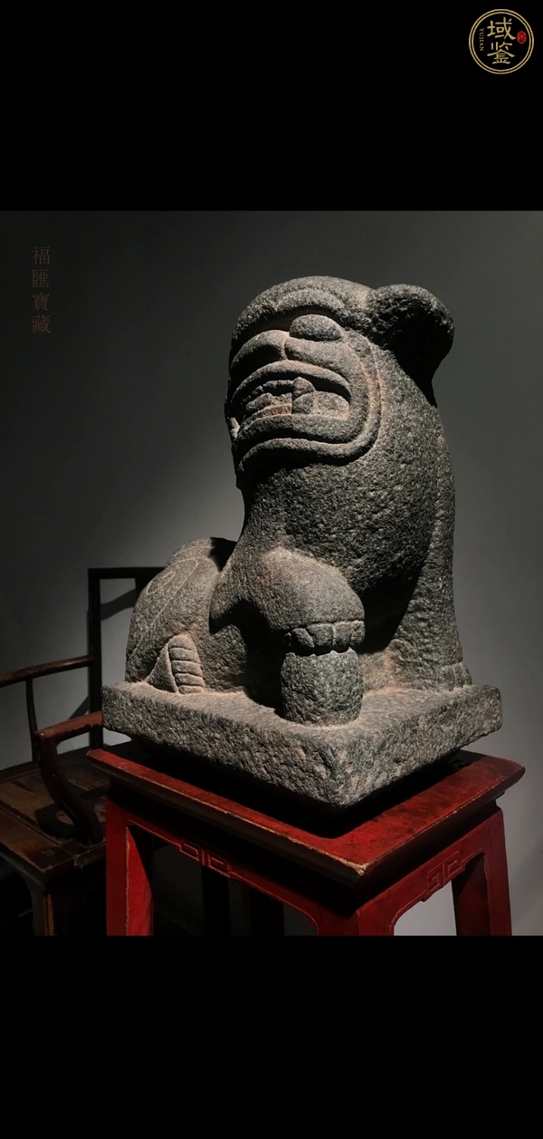 古玩雜項(xiàng)青石獅真品鑒賞圖