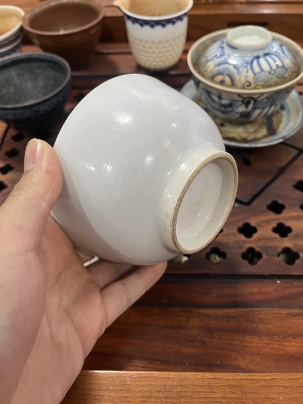 古玩陶瓷清代白釉茶碗拍賣，當(dāng)前價格0元