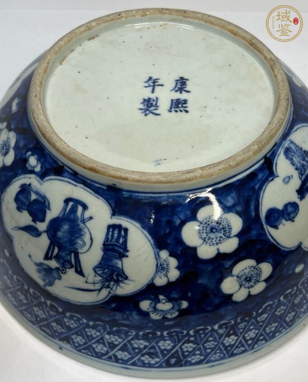 古玩陶瓷博古圖青花碗真品鑒賞圖