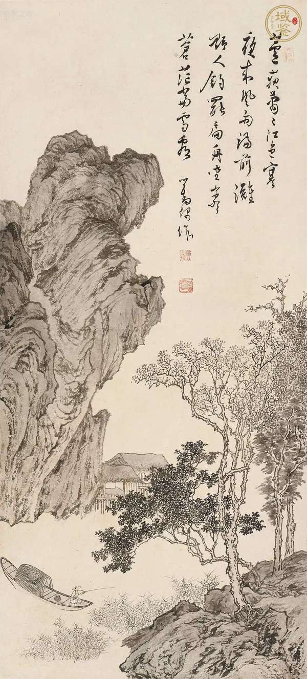 古玩字畫溥儒真品鑒賞圖