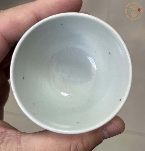 古玩陶瓷青花字紋杯真品鑒賞圖