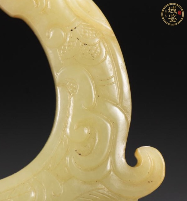 古玩玉器雙龍紋玉環(huán)真品鑒賞圖