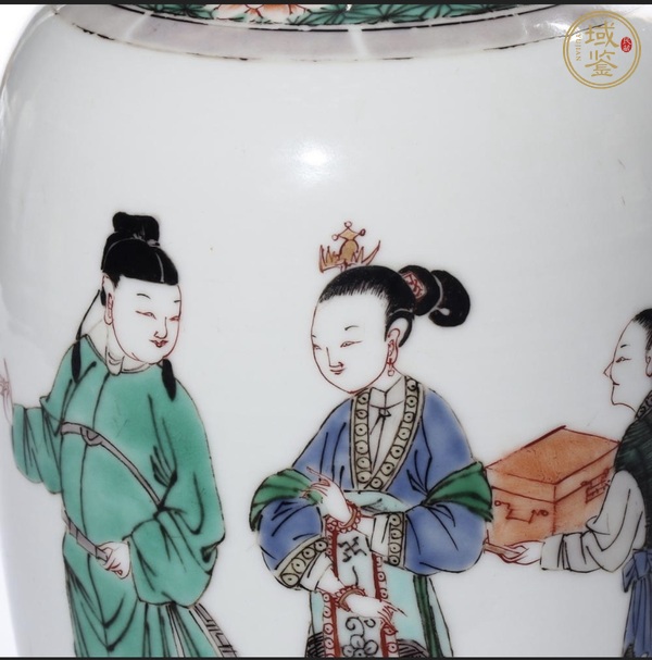 古玩陶瓷五彩瓶真品鑒賞圖