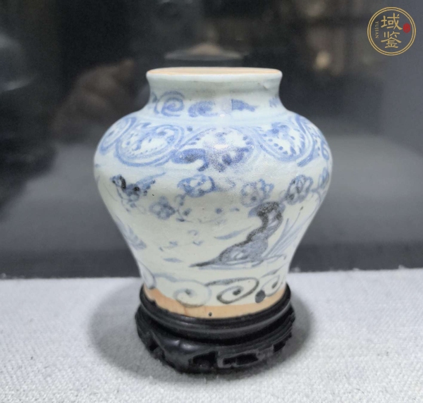 古玩陶瓷青花花鳥紋罐真品鑒賞圖