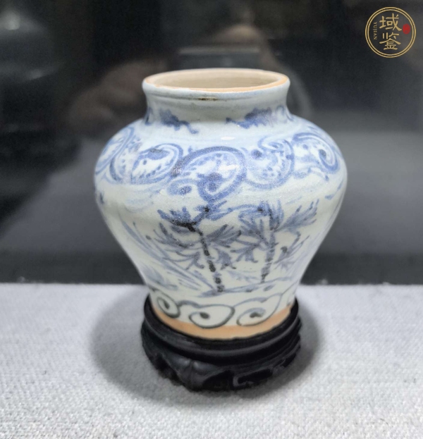 古玩陶瓷青花花鳥紋罐真品鑒賞圖