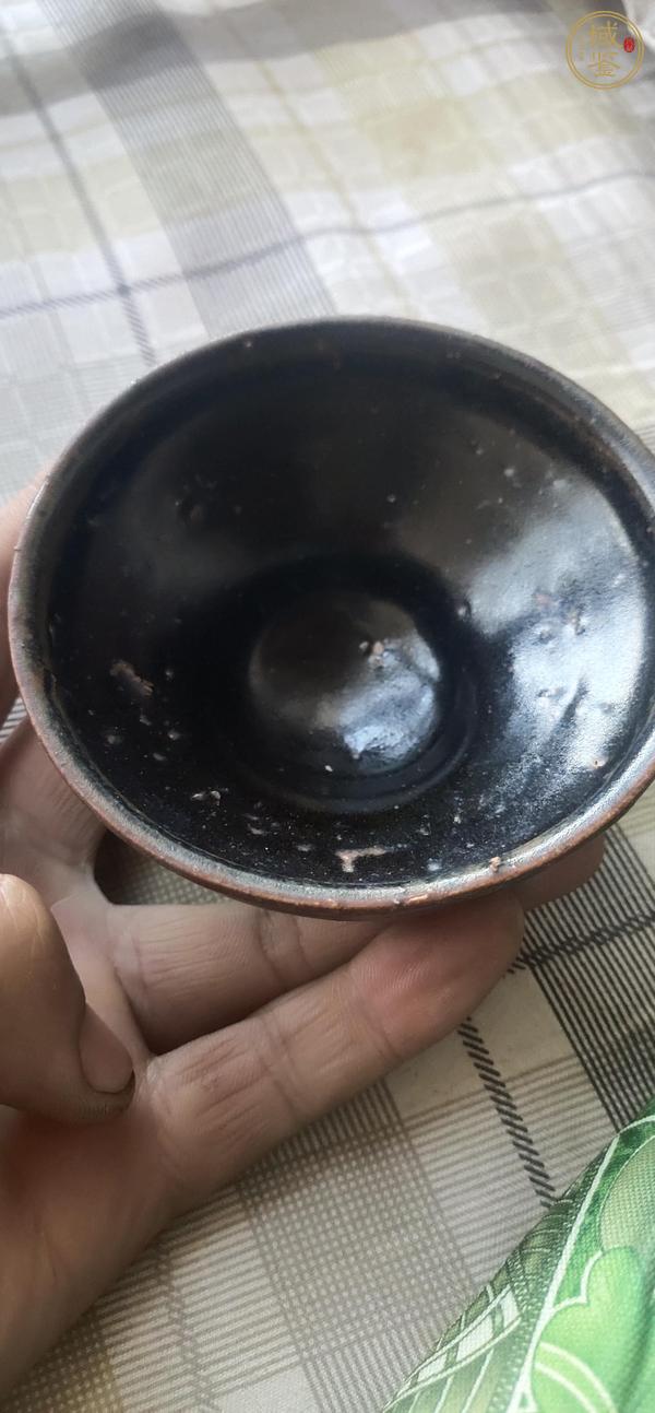 古玩陶瓷福清窯黑釉茶盞真品鑒賞圖