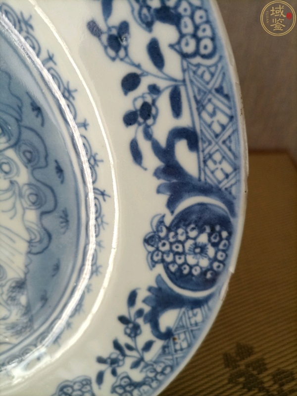 古玩陶瓷清早·青花仕女嬰戲紋折沿盤一對(duì)拍賣,當(dāng)前價(jià)格5680元