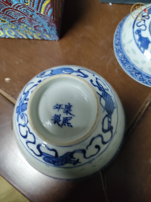 古玩陶瓷青花玲瓏瓷蓋碗真品鑒賞圖