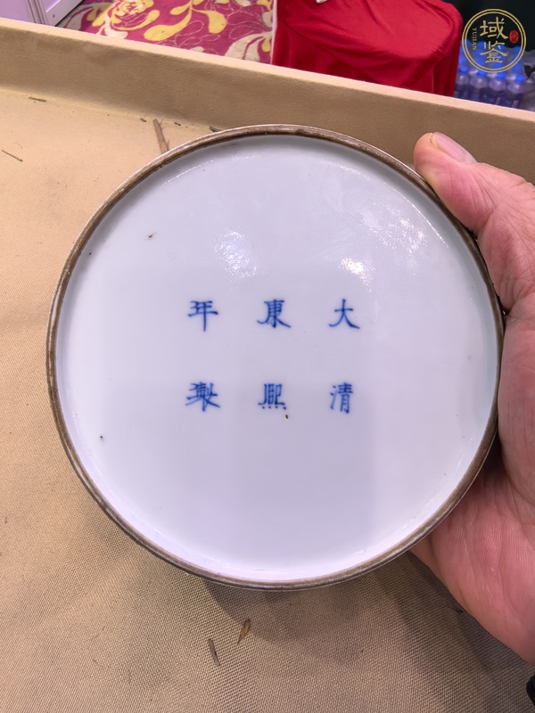 古玩陶瓷豇豆紅釉暗刻夔龍紋太白尊真品鑒賞圖