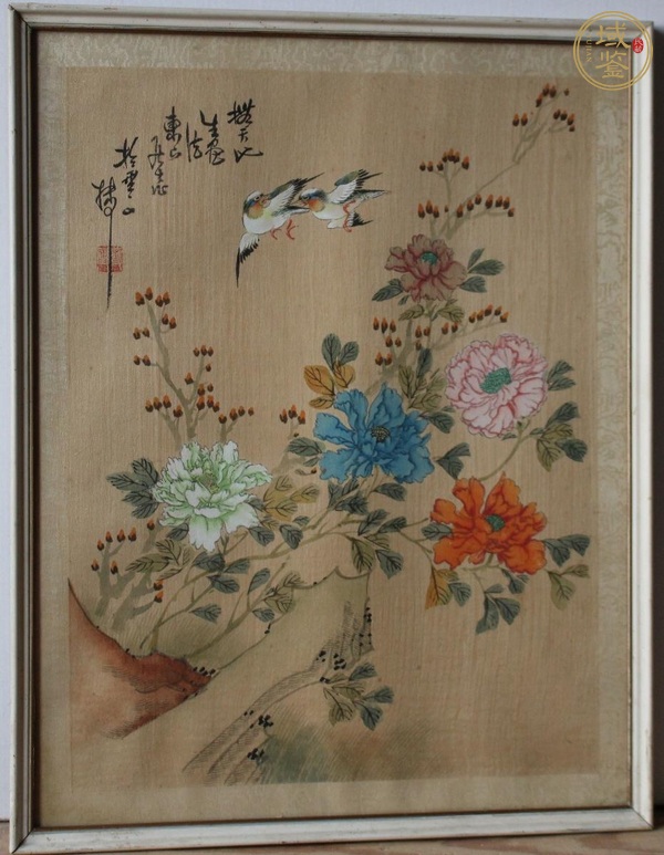 古玩字畫(huà)東山居士花鳥(niǎo)真品鑒賞圖