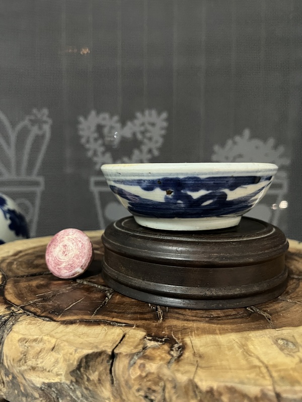 古玩陶瓷清中期青花研缽(一套)拍賣,當(dāng)前價格650元