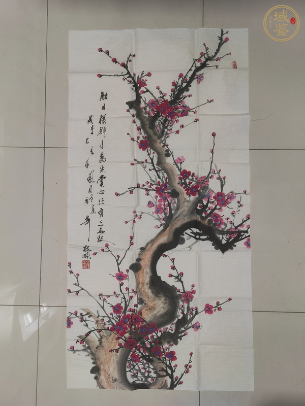 古玩字畫(huà)紅梅真品鑒賞圖