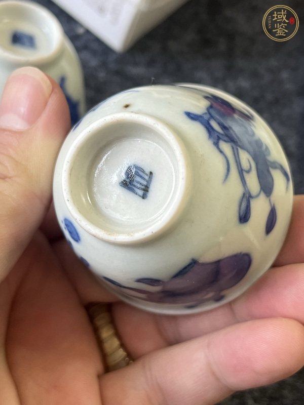 古玩陶瓷青花杯真品鑒賞圖