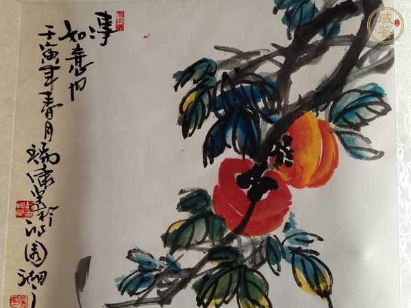 古玩字畫張瑞康花鳥真品鑒賞圖