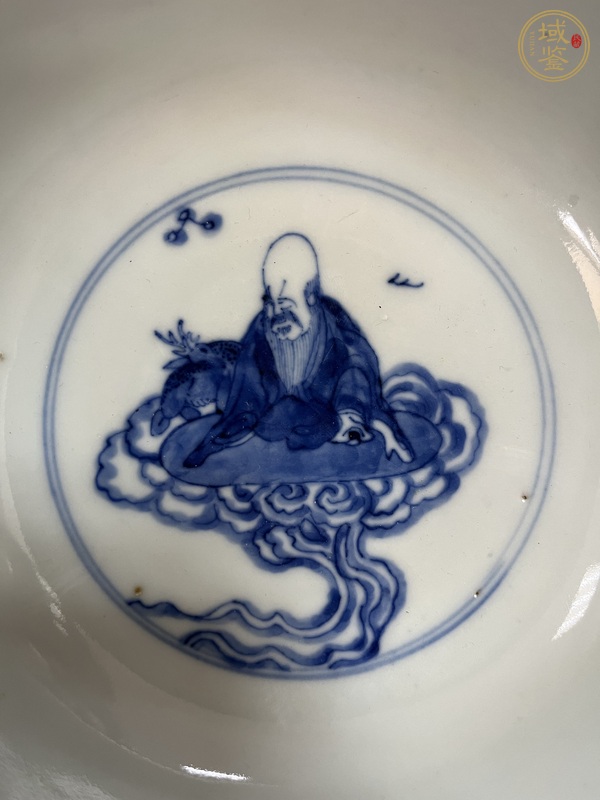 古玩陶瓷青花八仙人物碗真品鑒賞圖