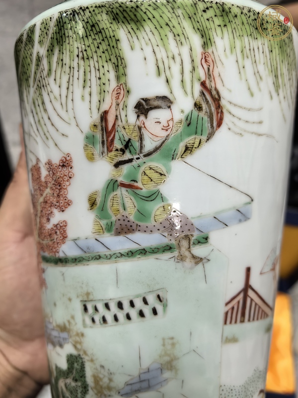 古玩陶瓷粉彩瓶真品鑒賞圖