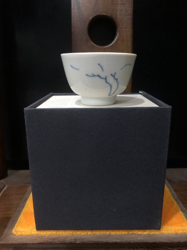 古玩陶瓷（精品花神杯）清·康熙·青花留白-花神杯拍賣(mài)，當(dāng)前價(jià)格798元