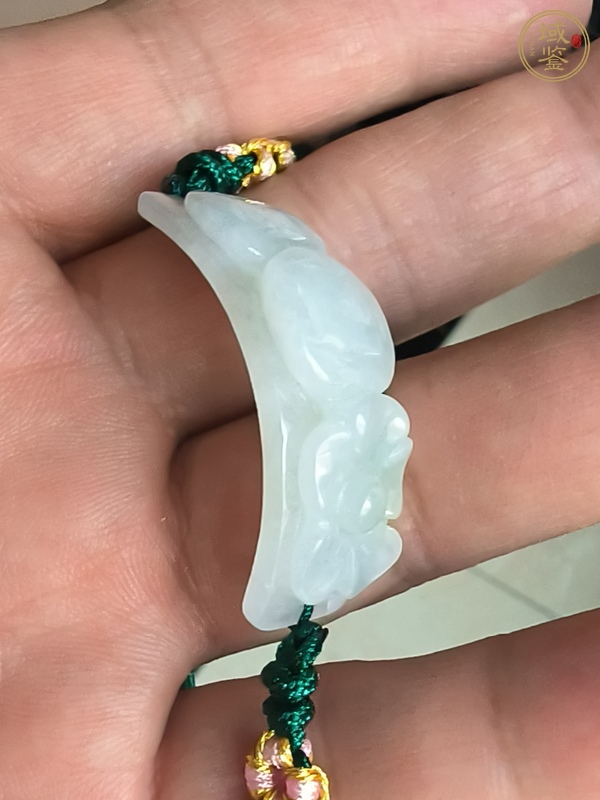 古玩玉器天然翡翠手牌真品鑒賞圖