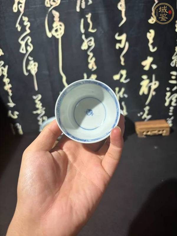 古玩陶瓷青花牧牛圖杯真品鑒賞圖